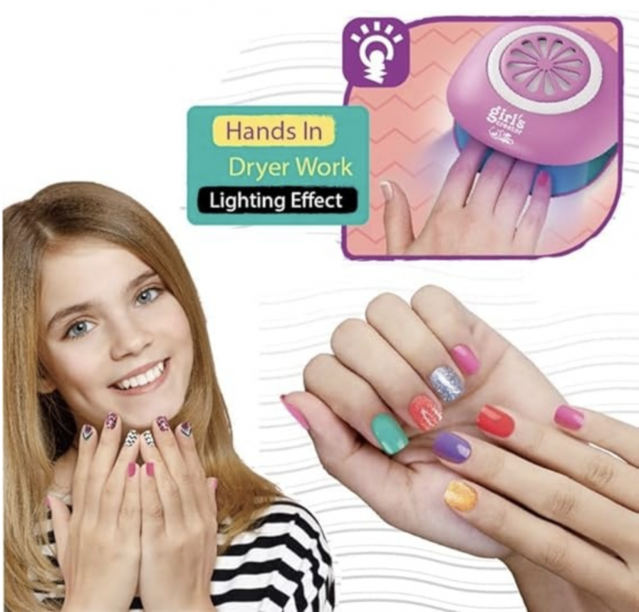 Set complet pentru unghii MBK-522Y, salon de manichiura, cu lampa pentru uscare [3]