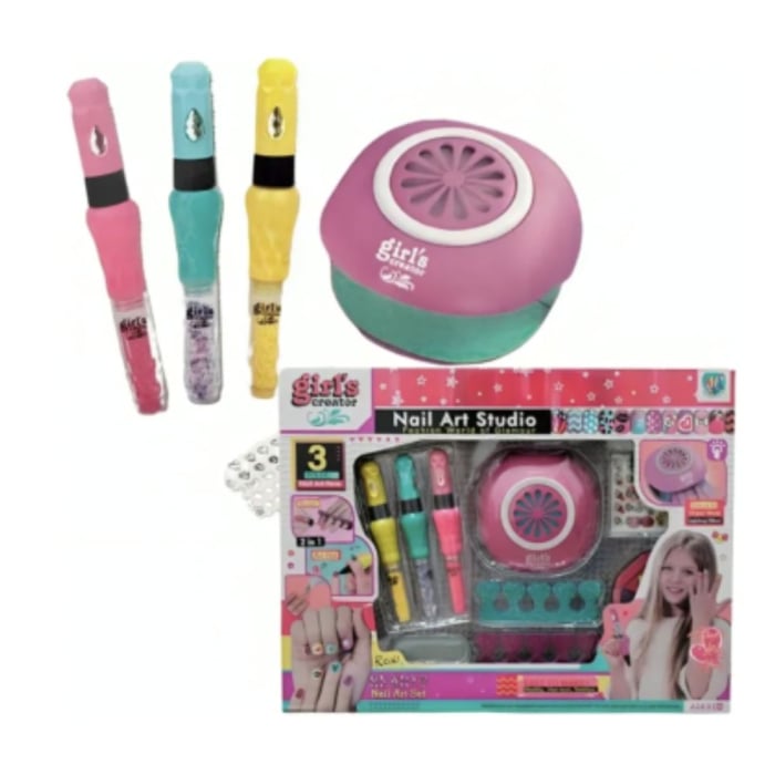 Set complet pentru unghii MBK-522, salon de manichiura, cu lampa pentru uscare [10]