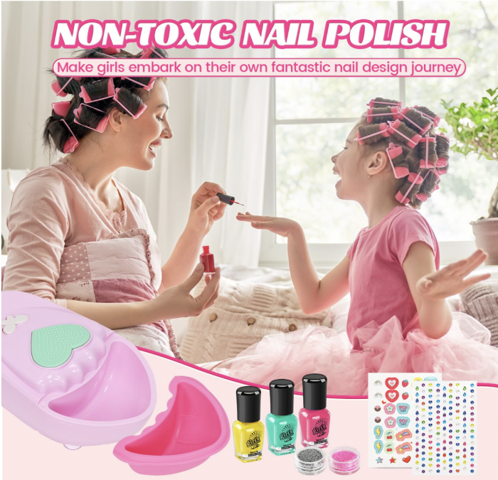 Set complet pentru unghii MBK-526, salon de manichiura, cu lampa pentru uscare [6]