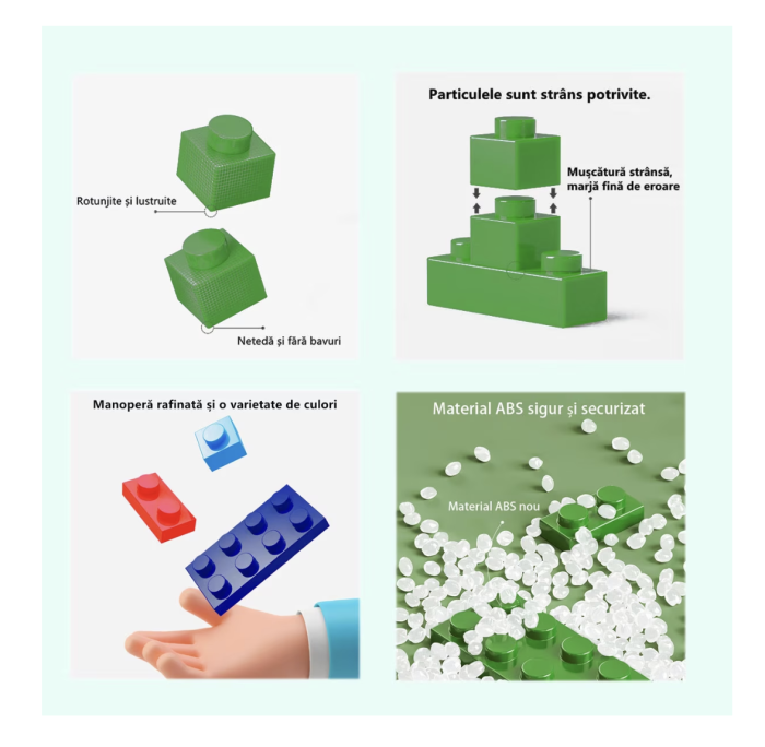 Set constructie 6 in 1 Dinozari 1000 piese, pentru copii 6+ ani [10]