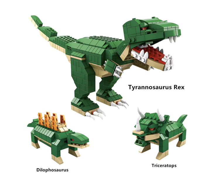 Set constructie 6 in 1 Dinozari 1000 piese, pentru copii 6+ ani [3]