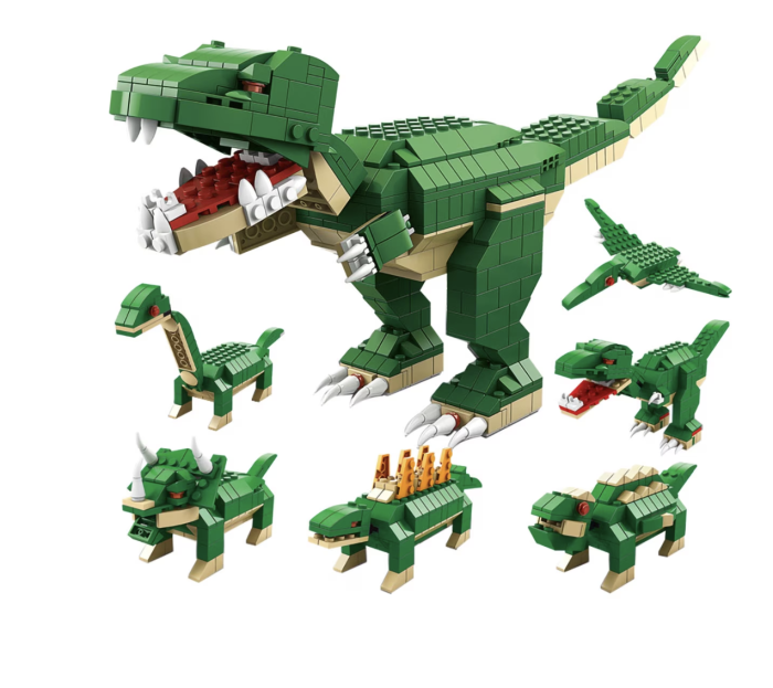 Set constructie 6 in 1 Dinozari 1000 piese, pentru copii 6+ ani [2]