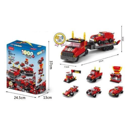 Set constructie 6 in 1 Camion 1000 piese, pentru copii 6+ ani [5]
