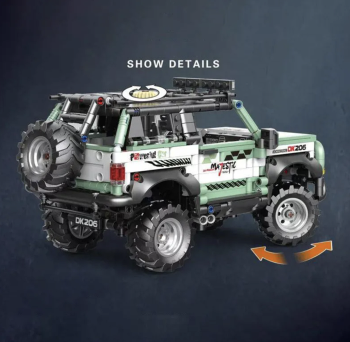 Set constructie masina off-road 4x4 expeditie DK206, 1264 piese, directie HOG, 6 ani+ [3]