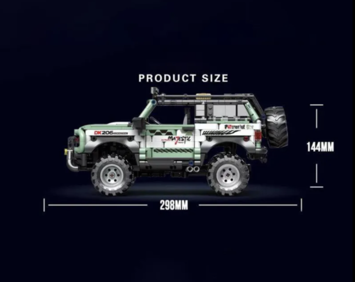 Set constructie masina off-road 4x4 expeditie DK206, 1264 piese, directie HOG, 6 ani+ [4]