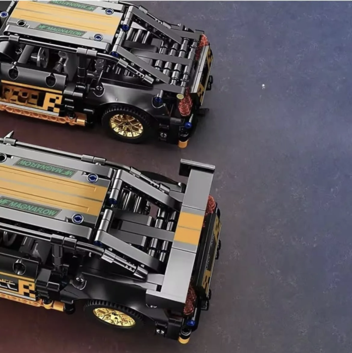 Set constructie masina de curse Supercar, scara 1:18 pull-back, 520 piese, 6 ani+ [5]