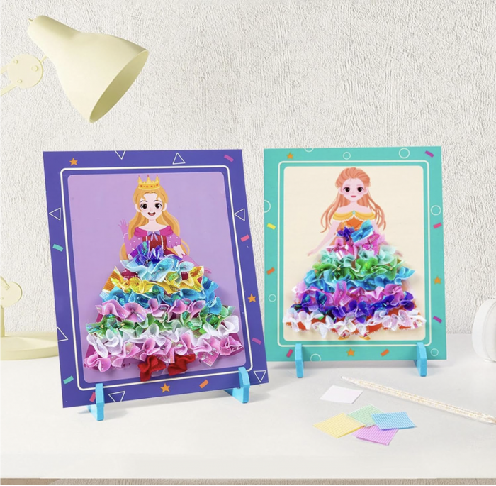 Set creativ si educativ Broderie pe rochia printesei blonde [3]