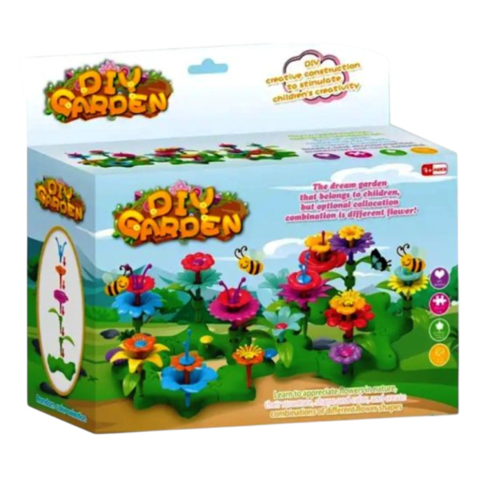 Set creativ de constructie DIY Gradina cu flori, 72 piese [2]