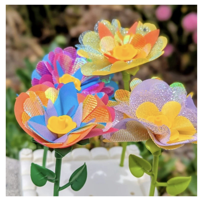 Joc de creatie floral Fabrica de flori cu 189 piese, set creativ DIY pentru copii [2]