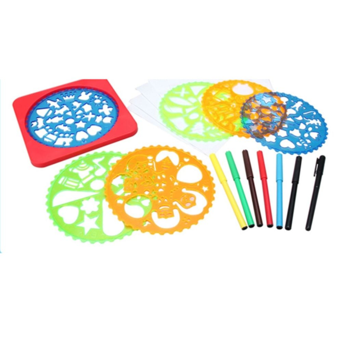 Set Creativ Sabloane Spirograf Instrumente pentru Desen Mandala [2]