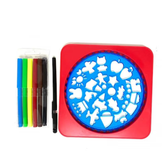 Set Creativ Sabloane Spirograf Instrumente pentru Desen Mandala [6]
