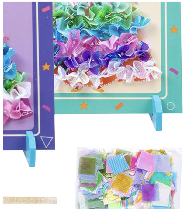 Set creativ si educativ Broderie pe rochia printesei brunete [7]