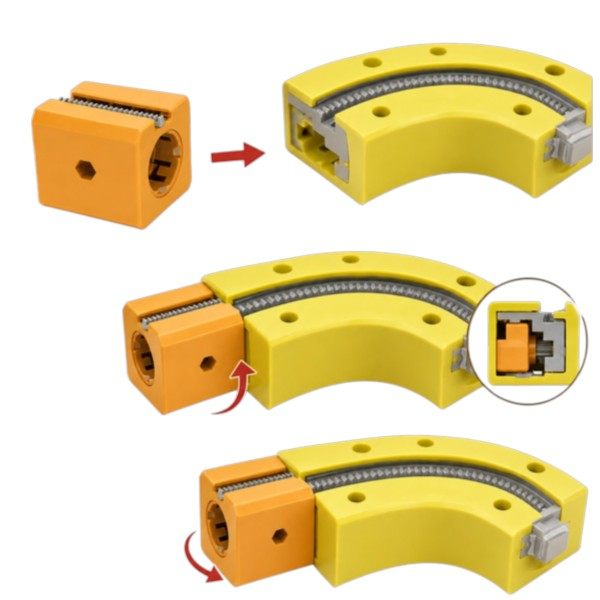 Set de constructie Cube Track cu tren electric USB si pista 3D modulara, 123 piese, 3 ani+ [5]