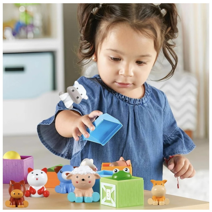 Set marionete de sortat si asociat cu animalute de la ferma, 20 piese, 3 ani+ [2]