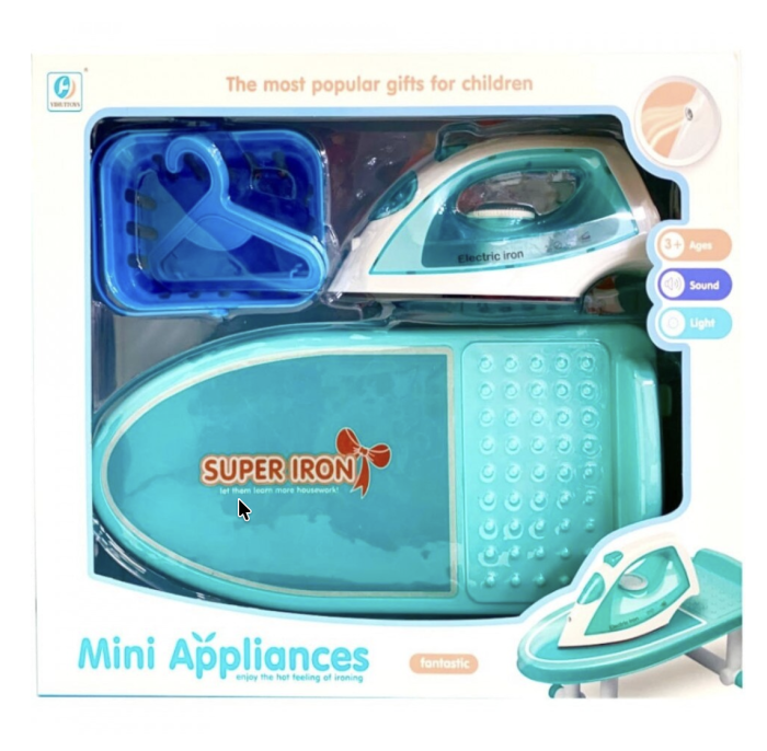 Set de joaca masa de calcat si fier cu sunete si lumini Mini Appliances, +3 ani [7]