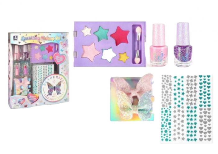 Set de machiaj si manichiura unghii, Sparkling Makeup Set pentru copii [2]
