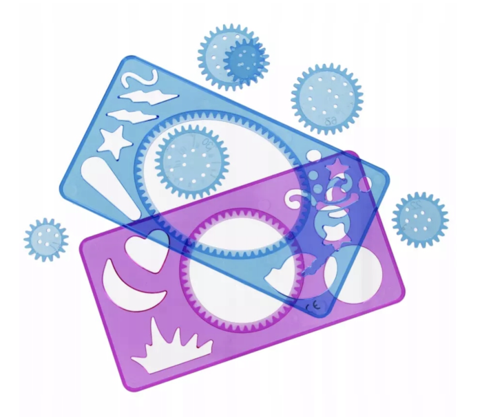 Set Creativ Spirograph Sabloane pentru Desen Mega Creative [5]