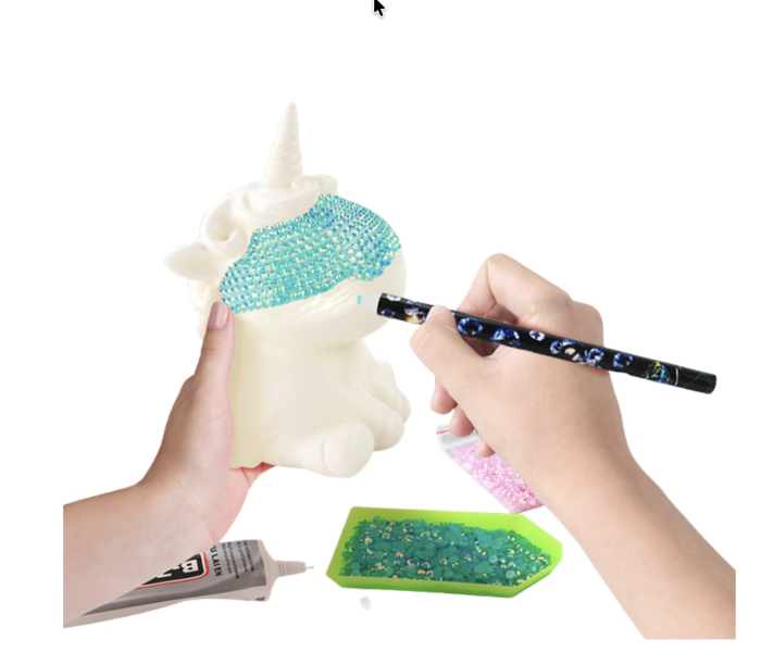 Set DIY Pictura cu Diamante Unicorn 5D 15 cm [4]