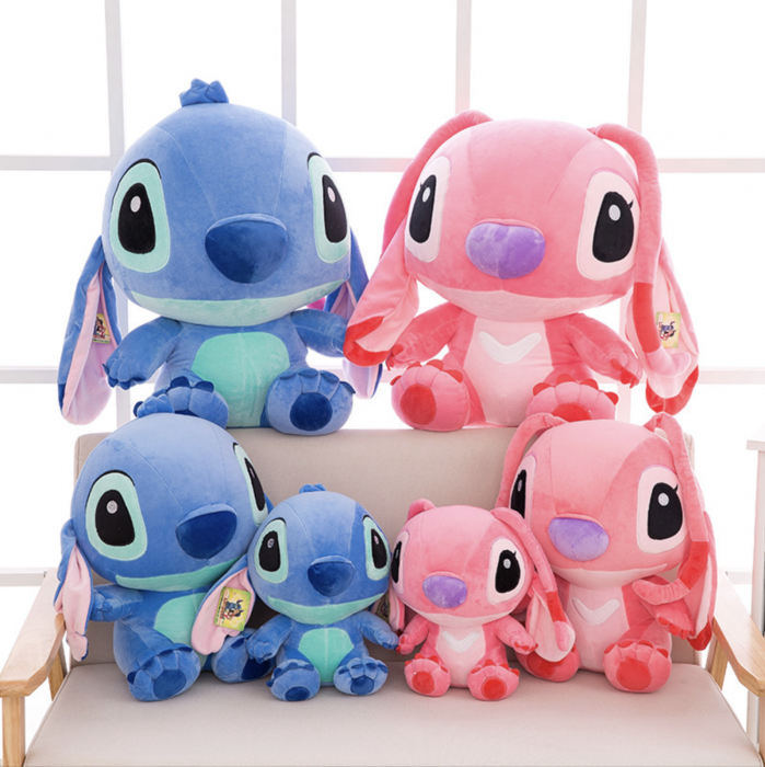 Set doua mascote din plus Stitch si Angel 45 cm [9]