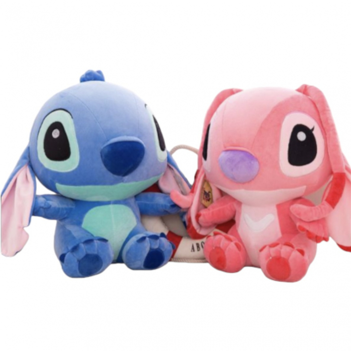Set doua mascote din plus Stitch si Angel 45 cm [2]