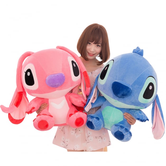 Set doua mascote din plus Stitch si Angel 45 cm