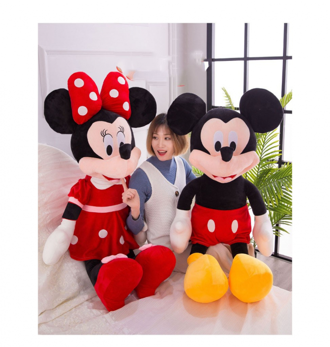 Set doua mascote Gigant Mickey si Minnie Mouse Din Plus 130 Cm [1]