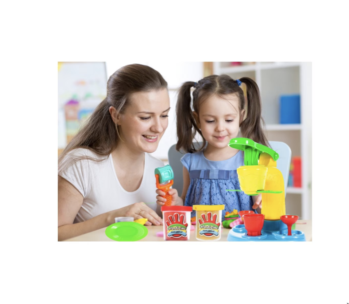 Set Plastilina cu Aparat, 6 borcanele Junior Icecream cu Accesorii [5]