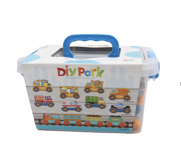 Set Joc de Constructie Vehicule DIY cu Piese si Suruburi, 30 piese [3]
