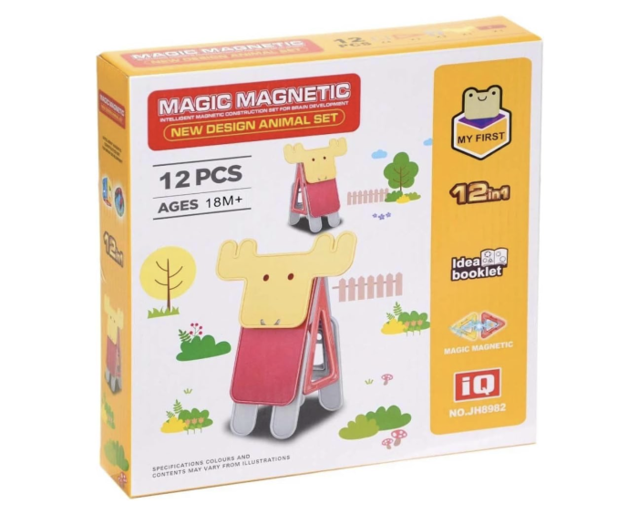 Set Magnetic de Constructie 12 Piese Multicolor 22.5x21x5.5 cm [3]