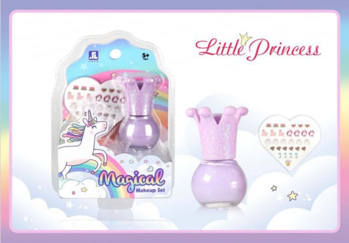 Set Manichiura Little Princess cu Oja si Abtibilduri