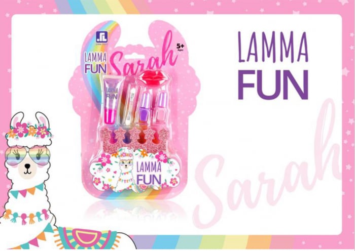 Set Manichiura Lamma Fun cu Lipgloss, Oje si Burete farduri