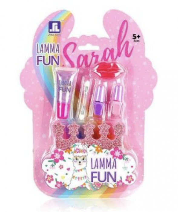 Set Manichiura Lamma Fun cu Lipgloss, Oje si Burete farduri [2]