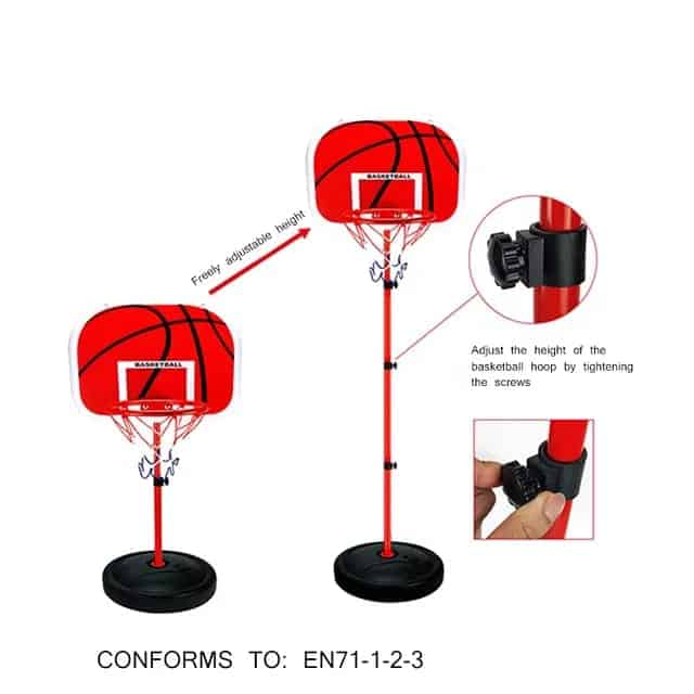 Set minge si cos de baschet cu inaltime reglabila 202 cm [6]