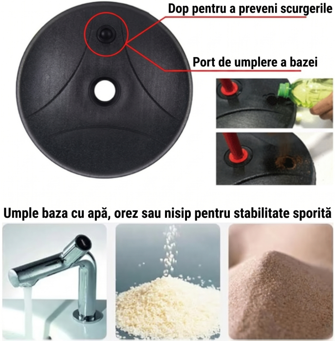 Set minge si cos de baschet cu inaltime reglabila 202 cm [3]