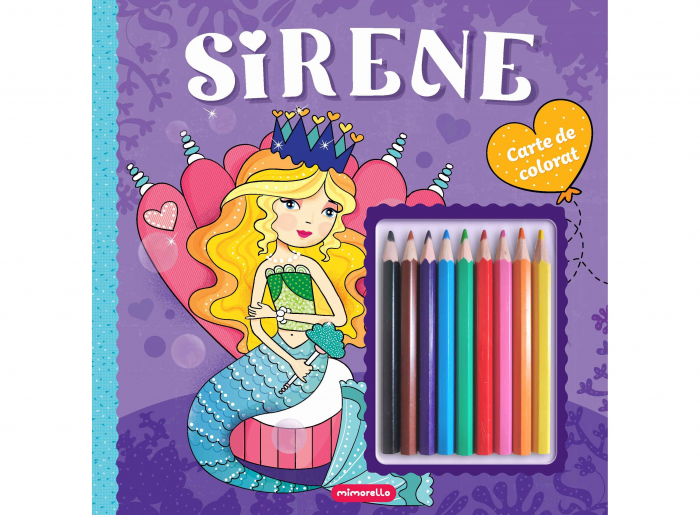 Editura Kreativ Sirene - carte de colorat