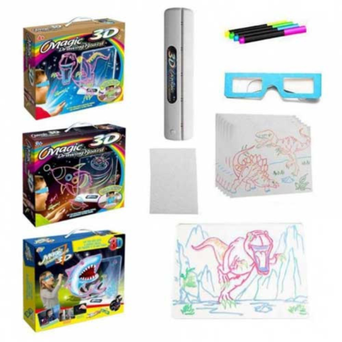Tabla Magica 3D pentru Desen cu Iluminat LED si Ochelari [5]
