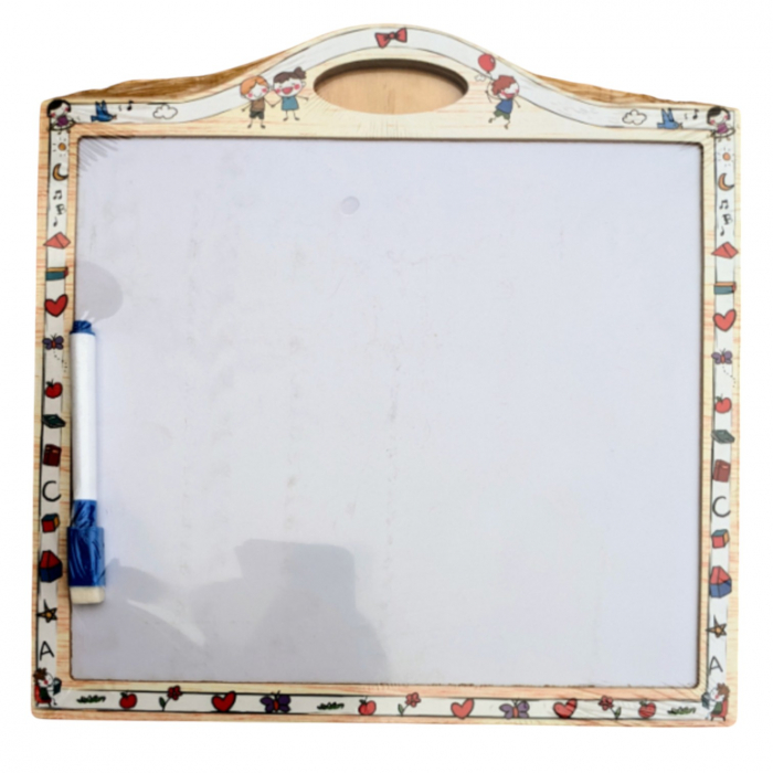 Tabla de scris cu litere si tangram, magnetice, din lemn [2]