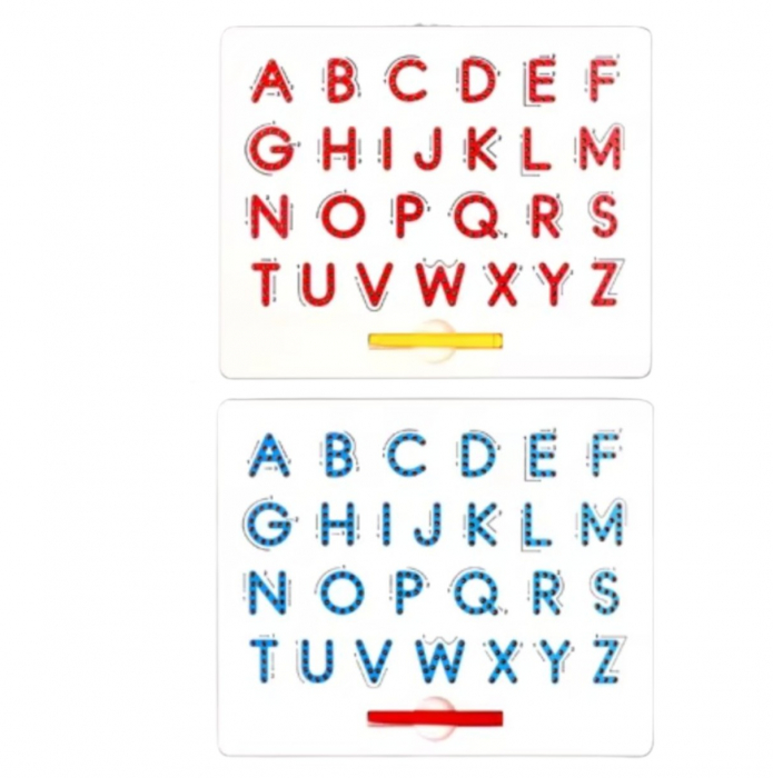 Tabla cu pix si 275 bile magnetice pentru invatarea literelor mari ale alfabetului [3]