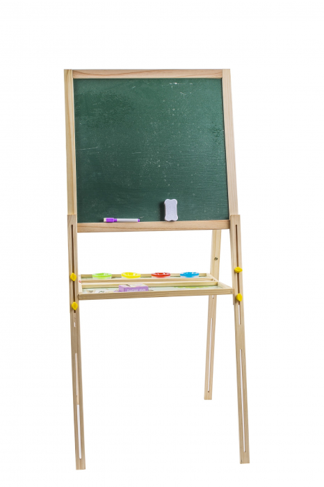 Tabla Jumbo cu Doua Fete si inaltime reglabila, 108 cm, din lemn [6]