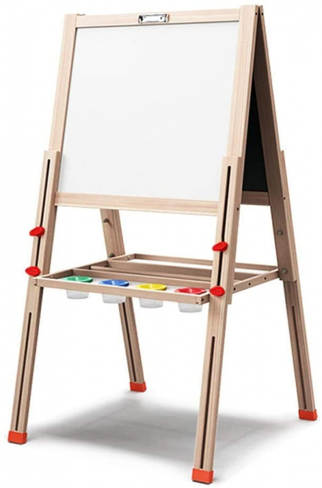 Tabla Jumbo cu Doua Fete, tip sevalet, inaltime reglabila, 148 cm, din lemn [13]
