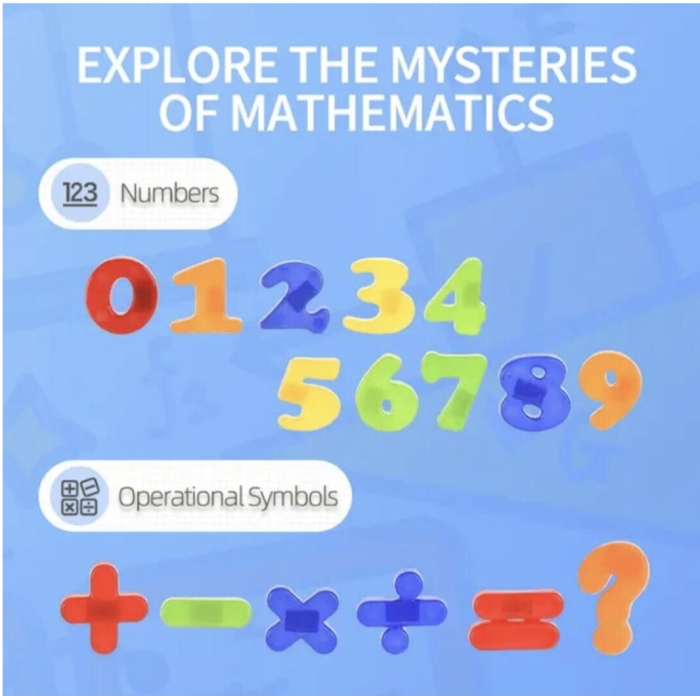 Masuta magnetica educativa 3 in 1, litere si cifre, tabla de scris, marker [6]