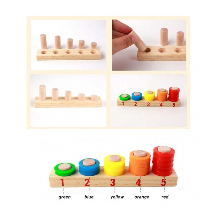 Tabla Multifunctionala De Matematica Din Lemn Donuts [6]