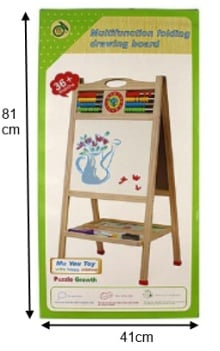 Tabla Sevalet, Cu Doua Fete, cu abac si ceas, D001, 80 cm, din lemn [6]
