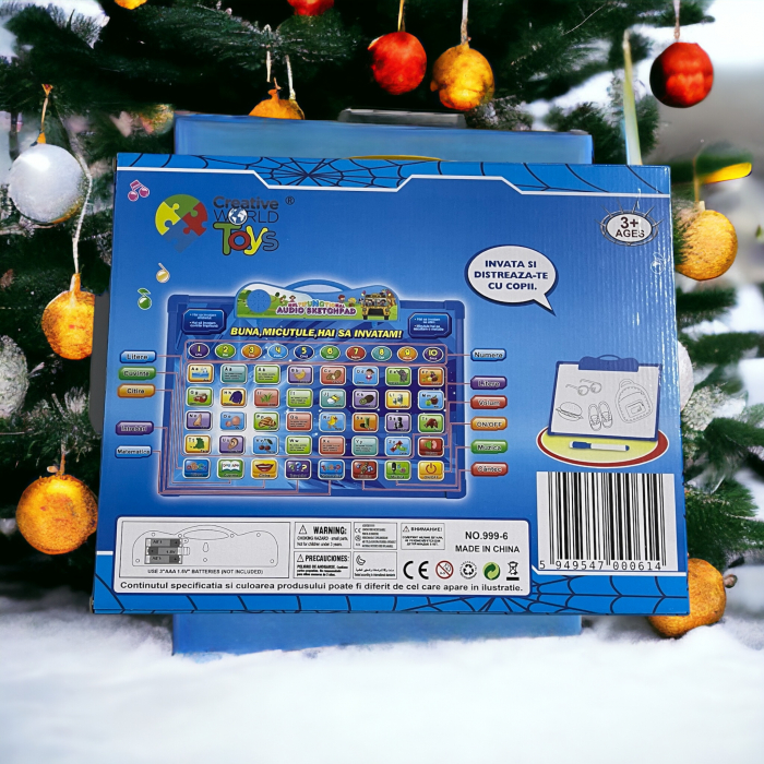 Tableta educativa 2 in 1 in limba romana cu tabla de scris [2]