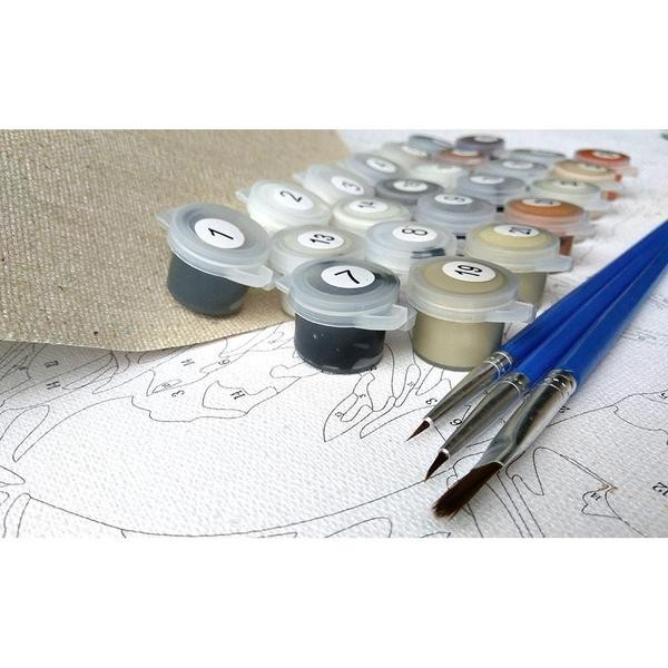 Tablou PM613 Picteaza dupa numere, Maci in vaza, 20 x 30 cm [8]