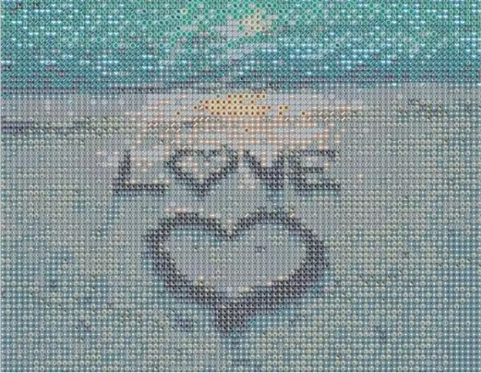 Tablou GM522 Iepuras intre margarete, cu rama de lemn, Pictura cu Diamante, Goblen cu pietre 5D, 20 x 30 cm [5]