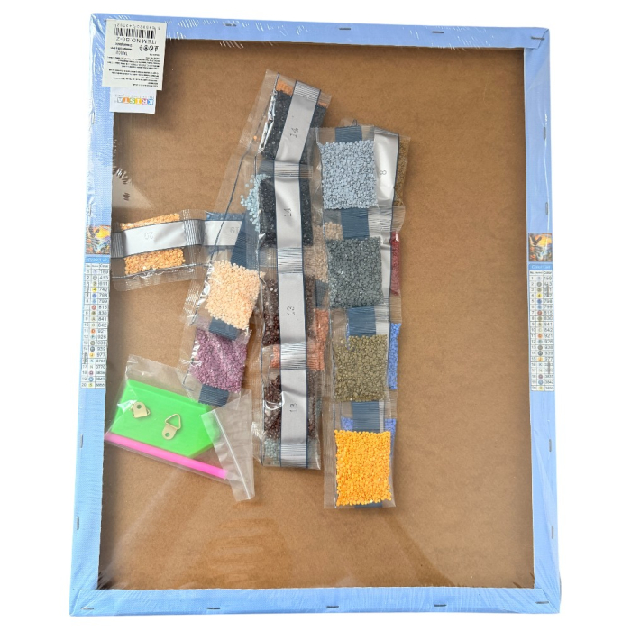 Tablou GR01 Goblen Diamante Rotunde, cu rama, 50 x 40 cm, Vulturul pe culmi [3]