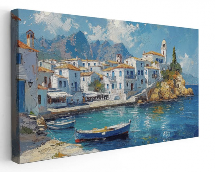 Tablou GM753 Goblen Diamante Patrate, cu rama, 50 x 40 cm, Mediterana calma [4]