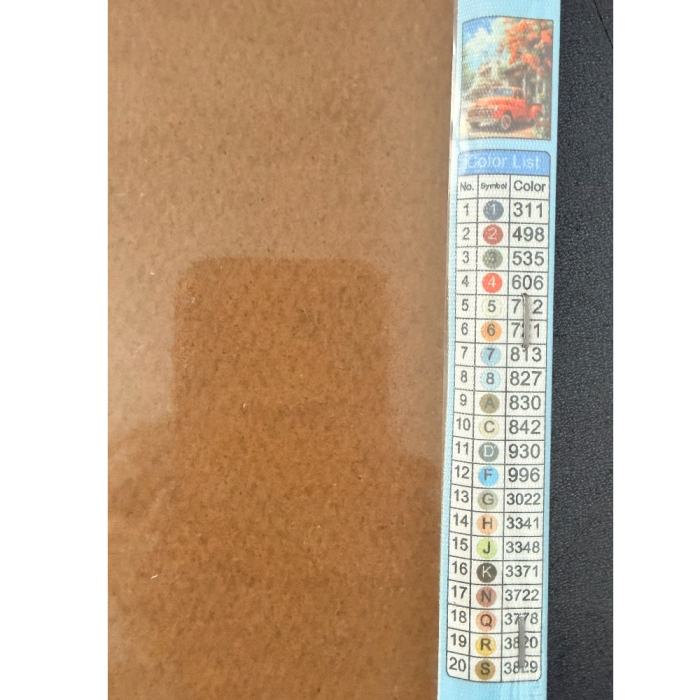 Tablou GR06 Goblen Diamante Rotunde, cu rama, 50 x 40 cm, Masina de epoca [2]