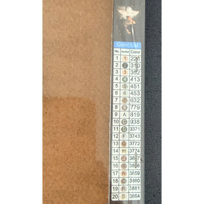 Tablou GR07 Goblen Diamante Rotunde, cu rama, 50 x 40 cm, Femeie cu palarie alba [2]